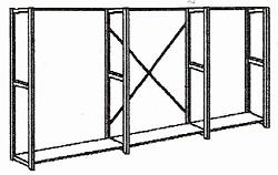 Schere Holzregal